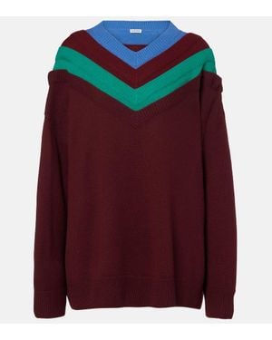 Loewe Pullover Aus Wolle - Rot