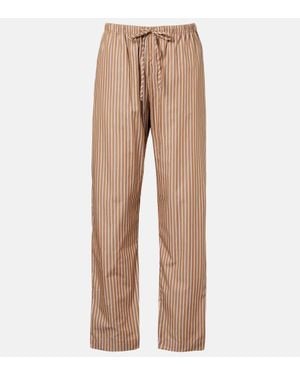Leset Yoshi Cotton-Blend Twill Wide-Leg Pants - Natural