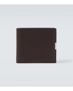 Lemaire Soft Tab Leather Bifold Wallet - Black