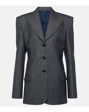 Magda Butrym Wool-Blend Blazer - Blue