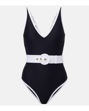 Heidi Klein Banador Pampelonne Con Cinturon - Negro
