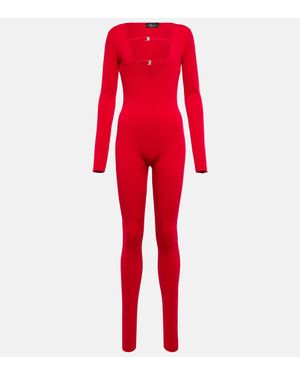 Blumarine Crepe Jumpsuit - Red