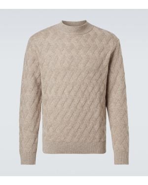Allude Wool And Cashmere Jumper - Natural