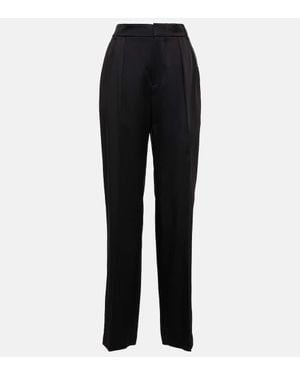 Brunello Cucinelli Mid-Rise Straight Pants - Black