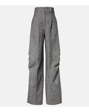 Max Mara Hose Simone Aus Tweed - Grau