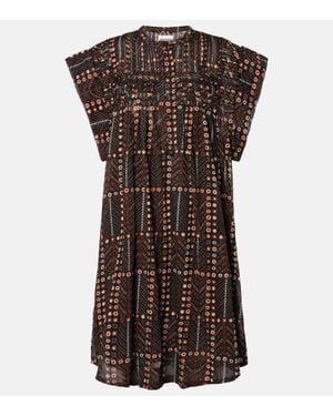 Isabel Marant Leazali Cotton Minidress - Black