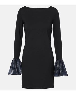 STAUD Abito Corto Hawthorne Con Organza - Nero
