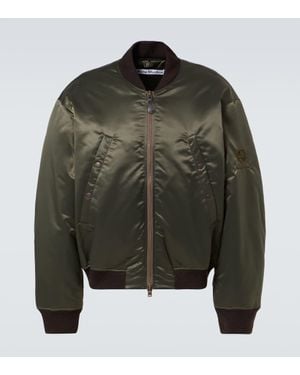 Acne Studios Bomberjacke Logogram - Grün