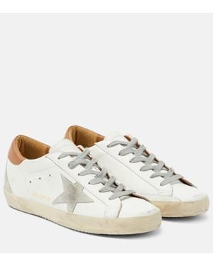 スニーカー Golden  Sneakers Super Star White Black Wisteria Golden Goose Sneakers Super Star//Wisteria in White | Lyst