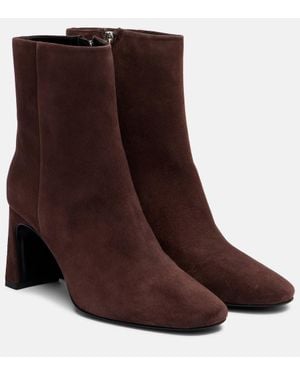 Souliers Martinez Ankle Boots Karol 80 Aus Veloursleder - Braun