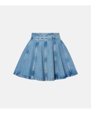 ROTATE BIRGER CHRISTENSEN Minirock Aus Denim - Blau