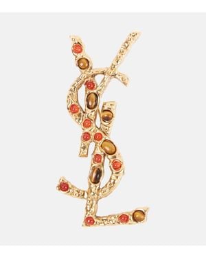 Saint Laurent Broche Cassandre - Métallisé