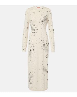 Altuzarra Ellima Printed Wool And Silk Maxi Dress - Natural