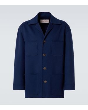 Valentino Giacca Camicia - Blu