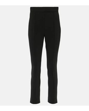 Carolina Herrera High-Rise Slim Trousers - Black