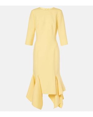 Oscar de la Renta Abito Midi - Giallo