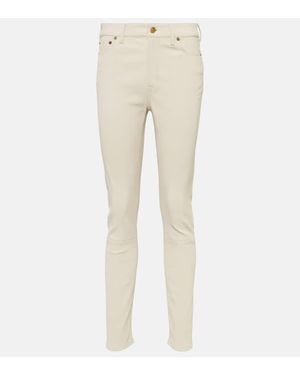 【Polo Ralph Lauren】 High-riseスリムレザーパンツ Polo Ralph Lauren Skinny pants for Women | Online Sale up to