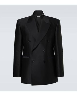Burberry Blazer Aus Wolle Und Seide - Schwarz
