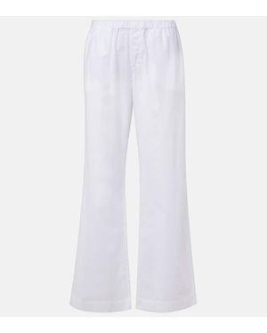 Asceno Pantaloni Regular Rosa - Bianco