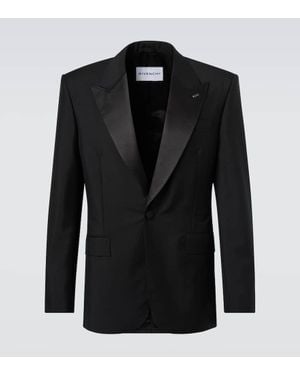 Givenchy Smokingjacke Aus Wolle Und Mohair - Schwarz