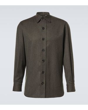 Rubinacci Virgin Wool Overshirt - Green