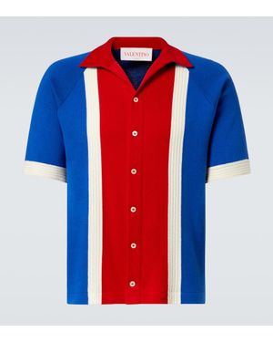 Valentino Striped Cotton Shirt - Blue