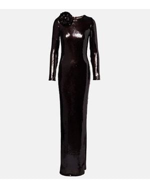 Rodarte Robe Mit Pailletten - Schwarz