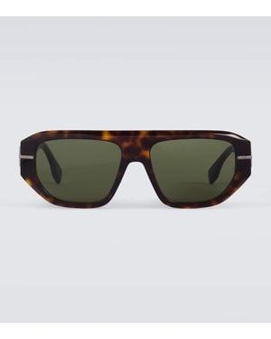 Fendi Occhiali Da Sole Aviator Graphy - Marrone
