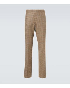 Thom Browne Pantalon Droit En Laine - Neutre