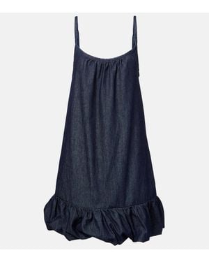 Dries Van Noten Denim Minidress - Blue