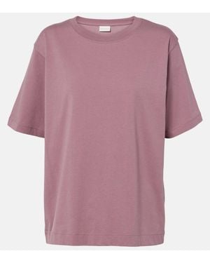 Dries Van Noten Oversized Cotton Jersey T-Shirt - Purple