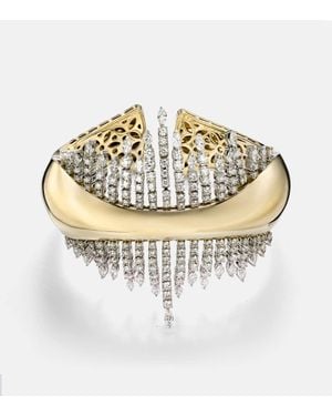 YEPREM Armreif Golden Strada Aus 18Kt Gelbgold Mit Diamanten - Mettallic