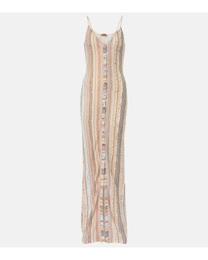 Missoni Zigzag-Woven Maxi Dress - Natural