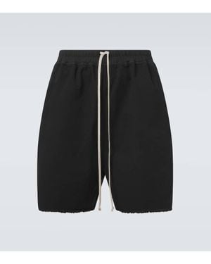 Rick Owens Drkshdw Cotton Canvas Shorts - Black