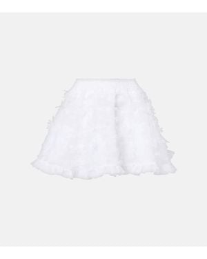 SUSAN FANG Minifalda Con Volantes - Blanco