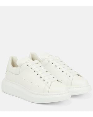 McQueen Sneakers Oversized Aus Leder - Weiß