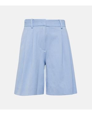 STAUD Bermuda A Gamba Larga Long Luisa - Blu