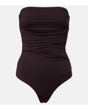 Agolde Body Gwyneth Con Ruches - Nero