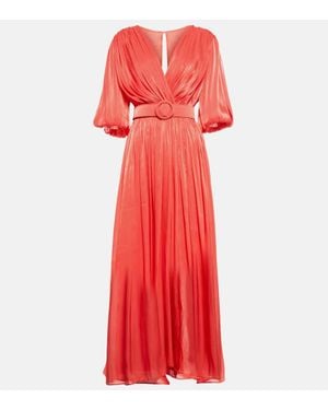 Costarellos Midikleid Brennie Aus Georgette - Rot