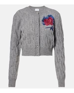 Erdem Cardigan Aus Einem Wollgemisch - Grau