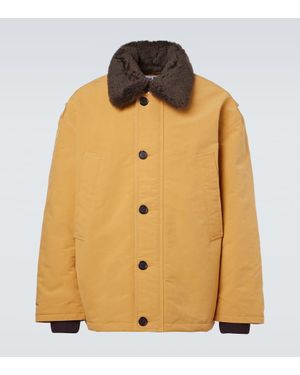 Acne Studios Jacke Mit Shearling - Natur