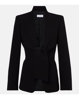 Max Mara Blazer Ghiotto Aus Cady - Schwarz