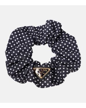 Prada Polka-Dot Scrunchie - Blue