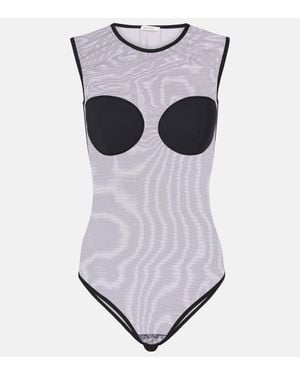 Nensi Dojaka Body Aus Mesh - Grau