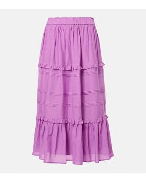 Isabel Marant Maxirock Diya Aus Einem Baumwollgemisch - Lila