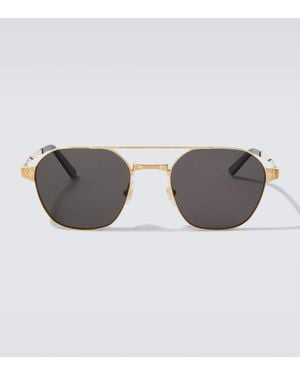 Cartier Santos De Cartier Aviator Sunglasses - Grey