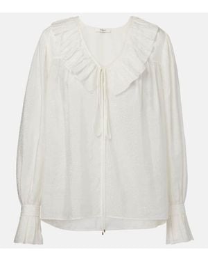 Chloé Ruffled Blouse - White