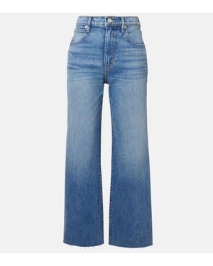 SLVRLAKE Denim Grace High-Rise Wide-Leg Jeans - Blue