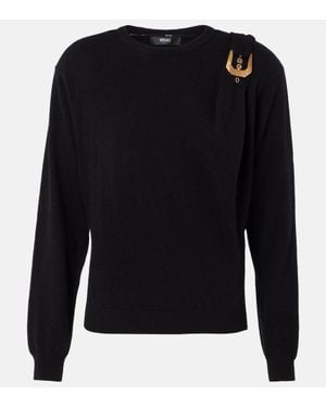 Versace Medusa Heritage Virgin Wool Sweater - Black