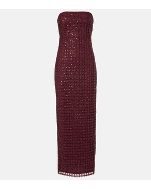 ROTATE BIRGER CHRISTENSEN Maxikleid Mit Pailletten - Lila